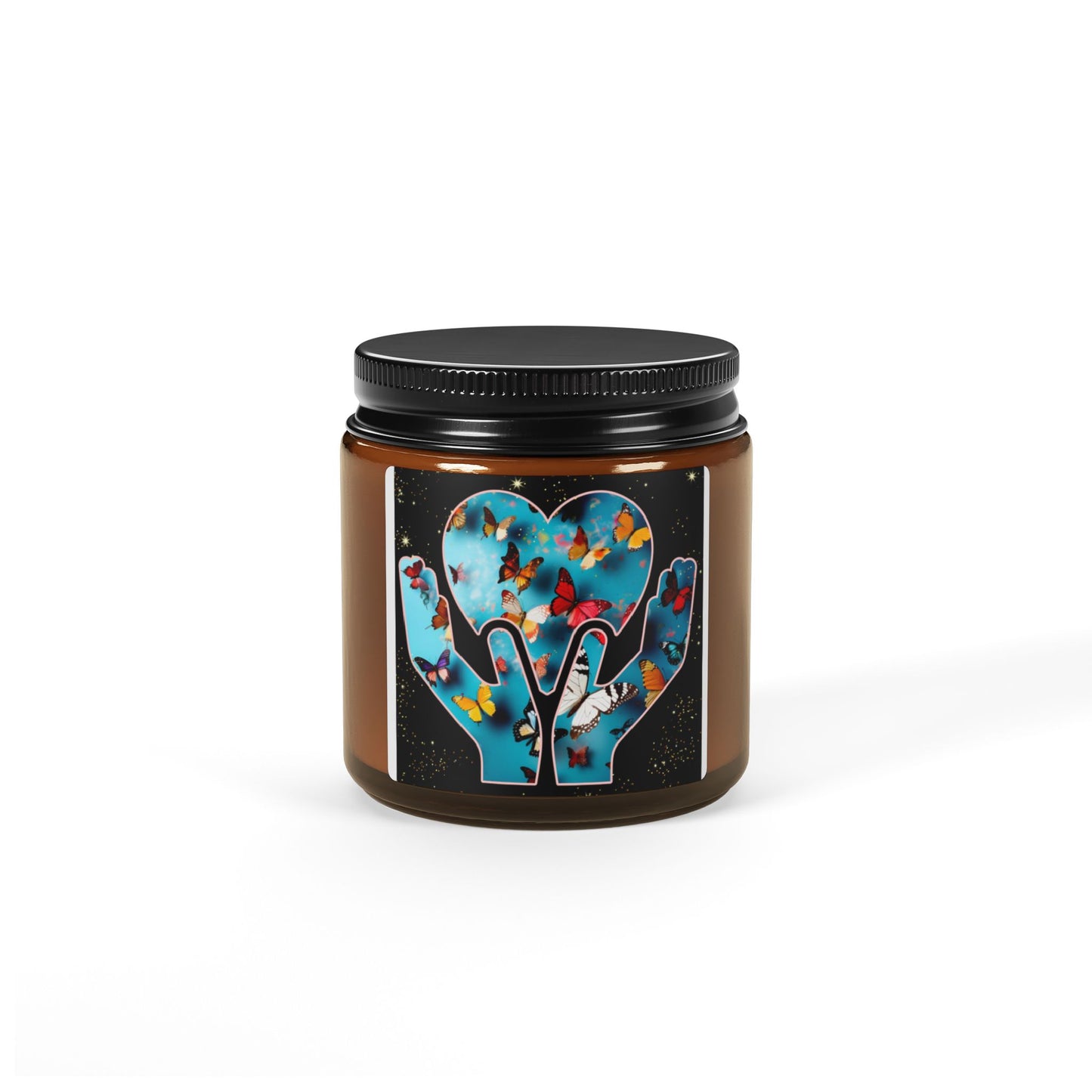 Scented Soy Candle (Multi-Size, Amber Jar)