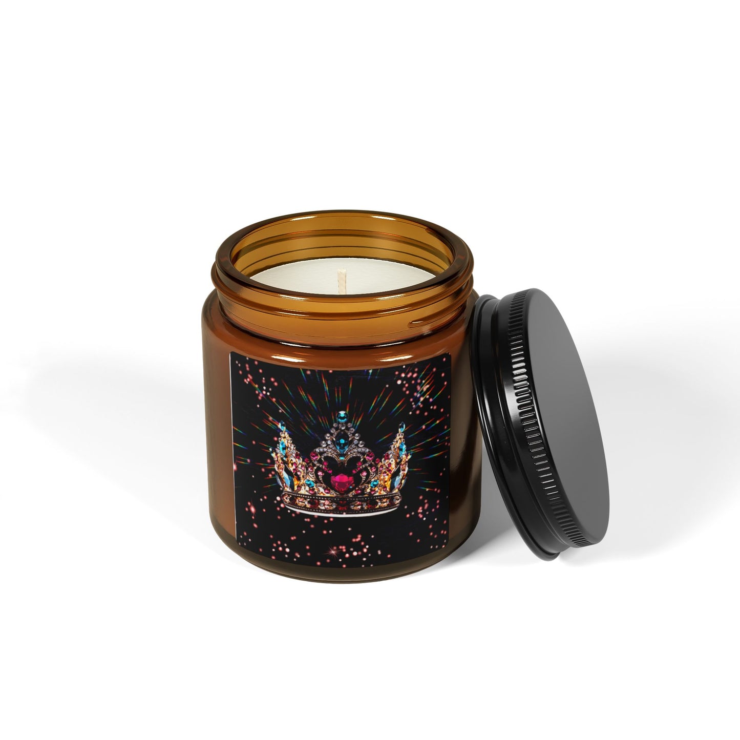 Scented Soy Candle (Multi-Size, Amber Jar)