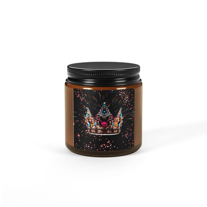 Scented Soy Candle (Multi-Size, Amber Jar)