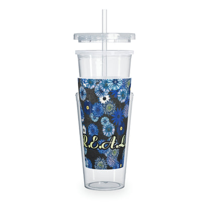 Plastic Tumbler with Straw