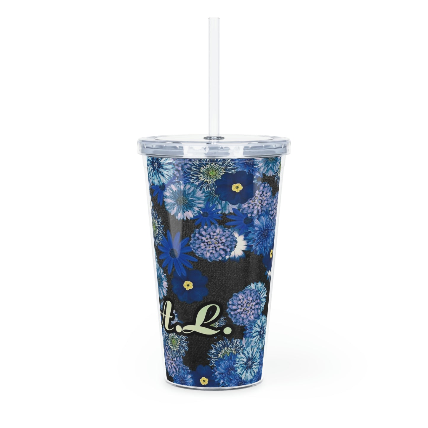 Plastic Tumbler with Straw