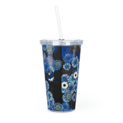 Plastic Tumbler with Straw